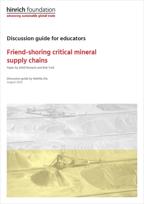 Friend-shoring critical mineral supply chains