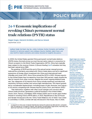 Economic implications of revoking China’s PNTR status